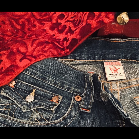 “TRUE RELIGION ” -RICKY- Men’s blue jeans. - Picture 6 of 8